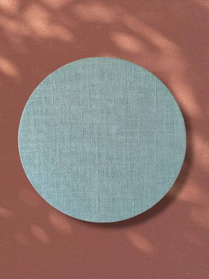 VIRGENCITA LINO VERDE CON PAN DE ORO