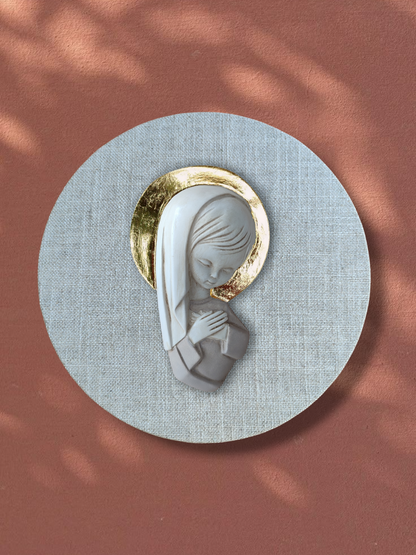 VIRGENCITA CON PAN DE ORO