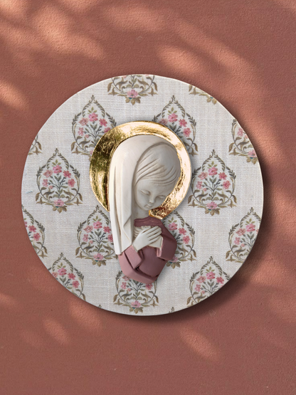 VIRGENCITA OLD ROSE CON PAN DE ORO